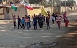 راهپیمایی دلنشین دانش آموزان در روستای هدامه علیا از توابع بندر ماهشهر