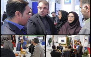 بازدید معاون وزیر صمت از غرفه پتروشیمی خوزستان