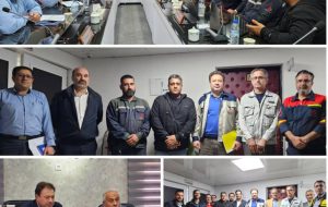 نشست صمیمانه دکتر کفایتمند مدیر عامل پتروشیمی فارابی با نمایندگان کارگری مجتمع