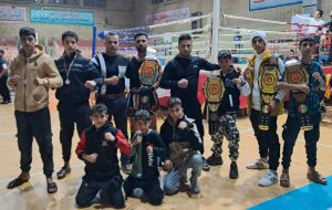 ماهشهر نایب قهرمان مسابقات کیک‌بوکسینگ خوزستان شد