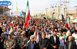 راهپیمایی مردم بندرماهشهر در محکومیت تجمعات تررویستی اخیر