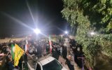 تجمع اهالی دهملا سیتی خوزستان در حمایت از نیروهای مسلح