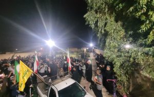 تجمع اهالی دهملا سیتی خوزستان در حمایت از نیروهای مسلح