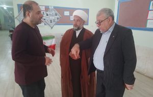 دیدار و بازدید امام جمعه شهرک طالقانی و رئیس آموزش و پرورش بندر ماهشهر از مدارس شهرک